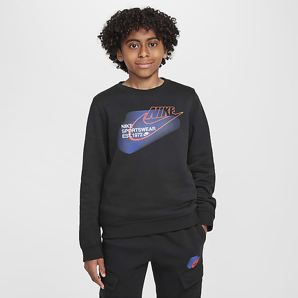 Older Boys Black Sweatshirts. Nike UK